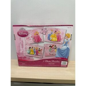 Disney Princess Castle Couture 4 Photo Puzzles 48 50 54 Piece Set Ages 3+